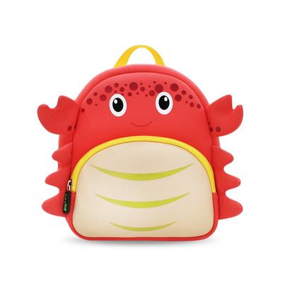 NH027 Crab customized 3d cartoon animal shape backpack for boys and girls  NH027