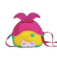 GY265 Custom high quality eco friendly neoprene mermaid kids messenger bag for girls