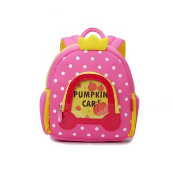 NH032 Lovely design Cartoon Kids Backpack neoprene kindergarten bag for girls