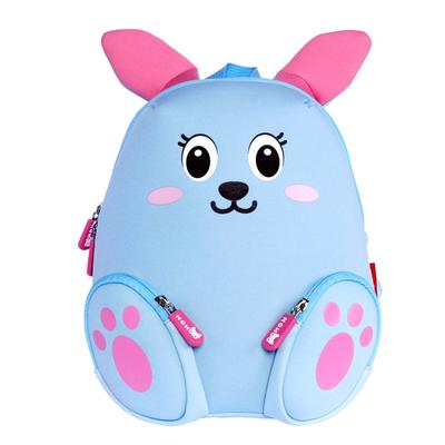 NH044 blue Rabbit Neoprene Kids Cartoon Backpacks for Children