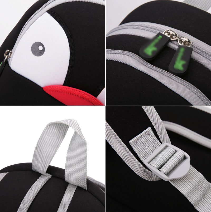 Nohoo Children Products-Find Penguin Style Neoprene Backpack Kids 3d Cartoon Schoolbag For Boys-1