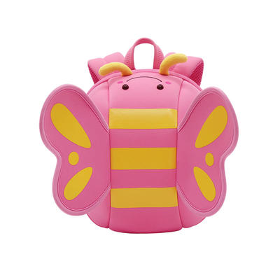 NHB125 butterfly lovely kindergarten neoprene Backpack for baby girls