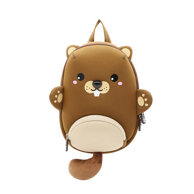NHB208 new item brown bear Kids waterproof neoprene animal kindergarten backpack