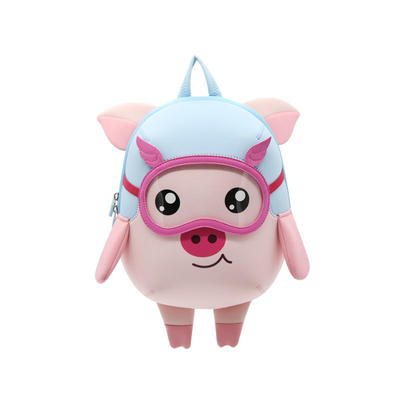 NHB208 new arrival 2019 lovely pig neoprene toddler backpack for kids