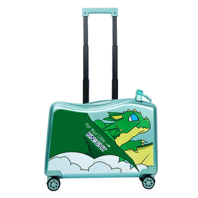 NHL021-7 high quality PC 20 inch kids scooter trolley case 3D cartoon travlling universal wheel  suitcase