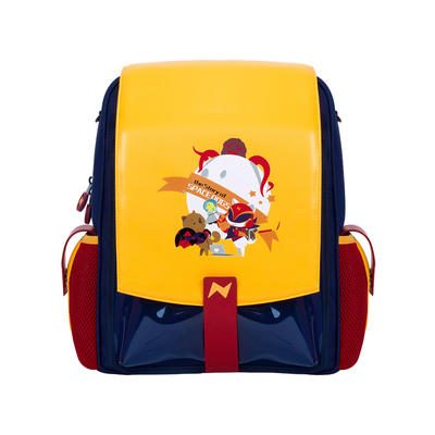 NHZ021-8 new arrival PU and polyester waterproof lightweight primary school student school backpack sets