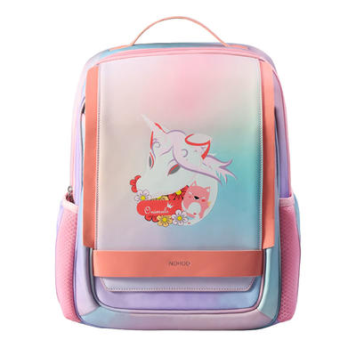 NHB320 high quality PU polyester Cartoon School Bag Cute Animal Kids Shoulder student travel bags